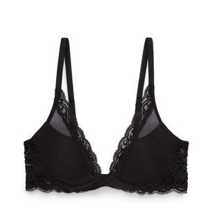 NATORI Feathers Bra - 30B Black NWT